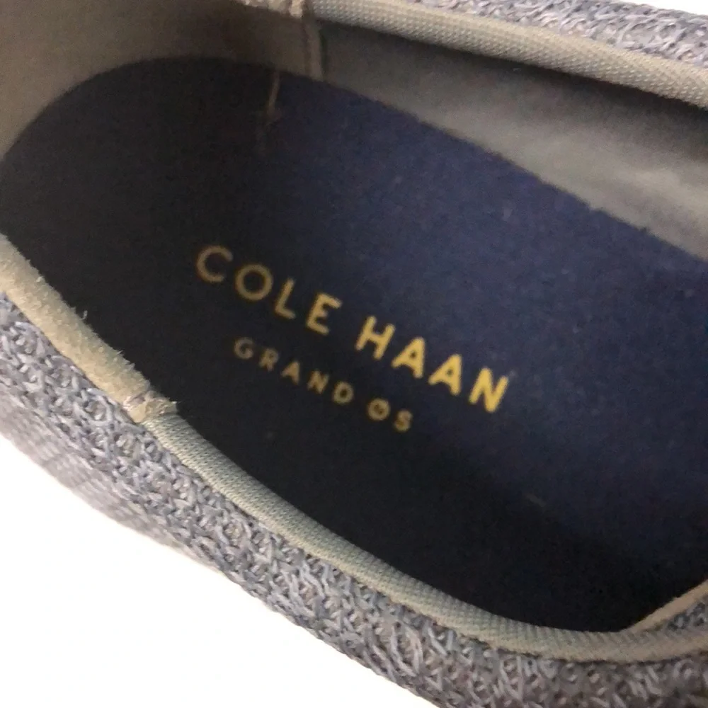 Cole Haan Grand OS Oxford Shoes Men's size 11Gray‎ Knit Leather Brogue Sneakers